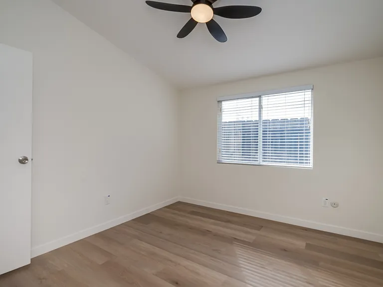 Blinds on all bedroom windows.