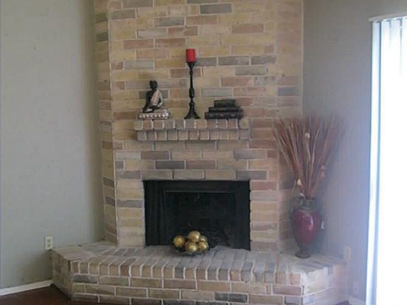 Fireplace in Den Area