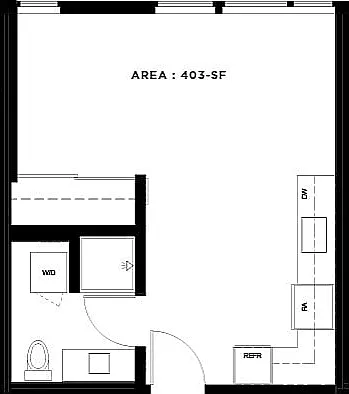 Studio, 1 Bath - Apt A (Income Qualified) Studio, 1 Bath - Apt A (Income Qualified)