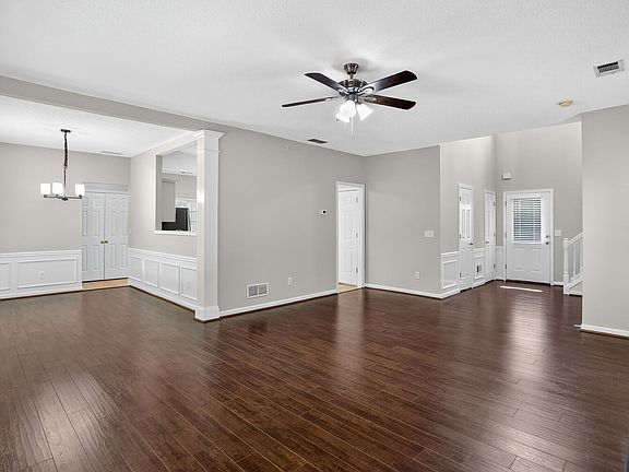Bright open floor plan, new fans and lighting