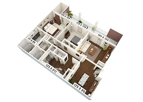 Floor plan The Easton