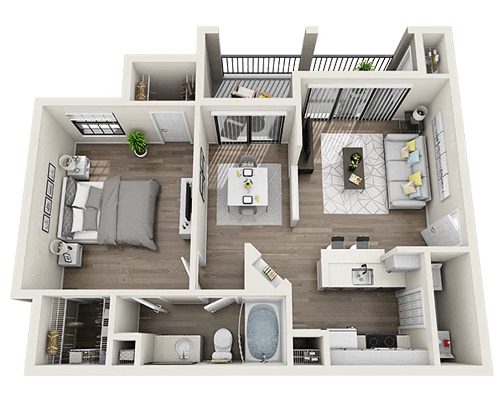 Floor plan The Buchanan (A1B)