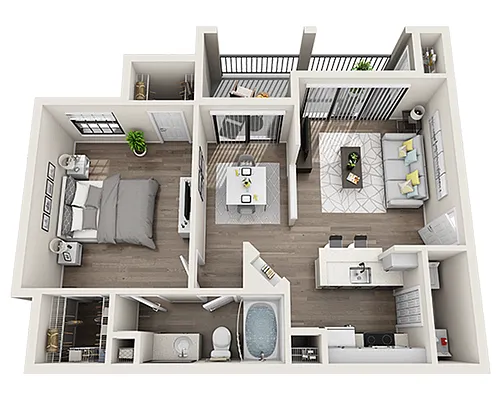 Floor plan The Buchanan (A1B)
