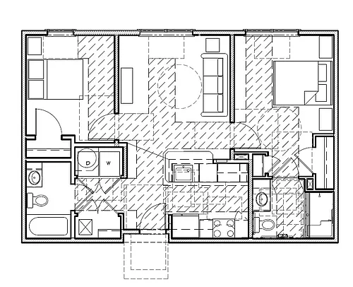 Floor plan 2 Bedroom