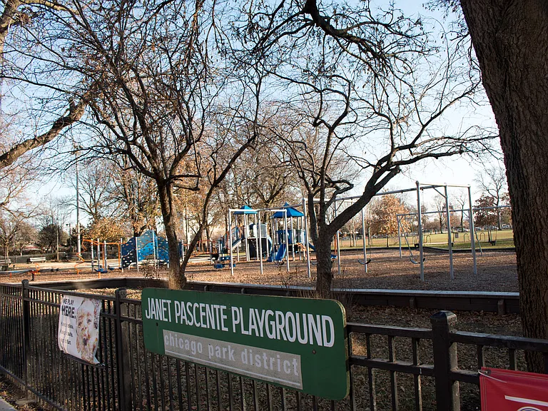 Playground, park across the street.