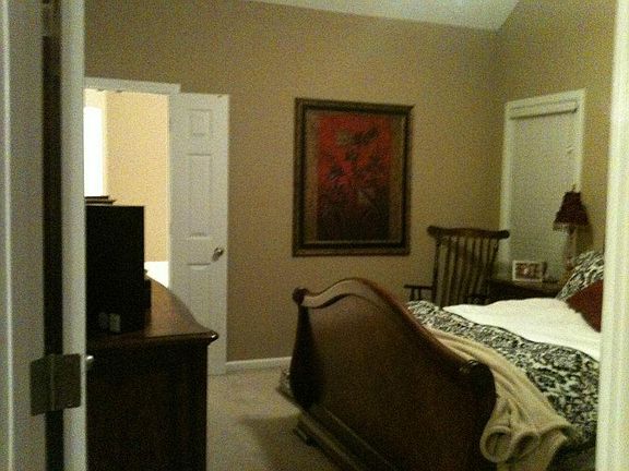 Master with entrance into double vanity bath and 2 walk in c