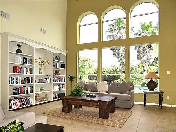 Double story living area with soaring windows!