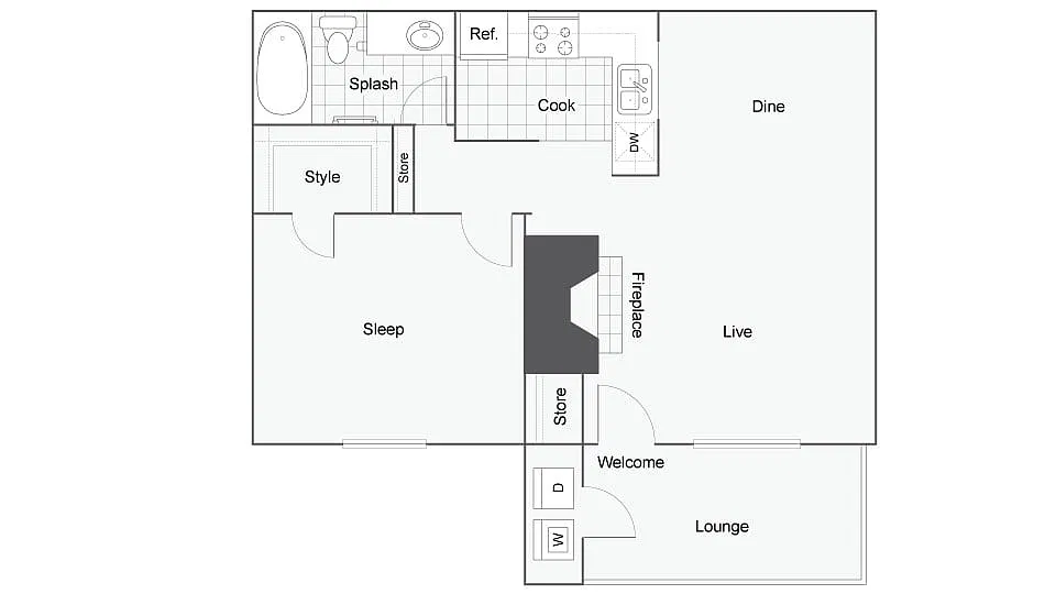 Floor plan Bradford Rent Control LI