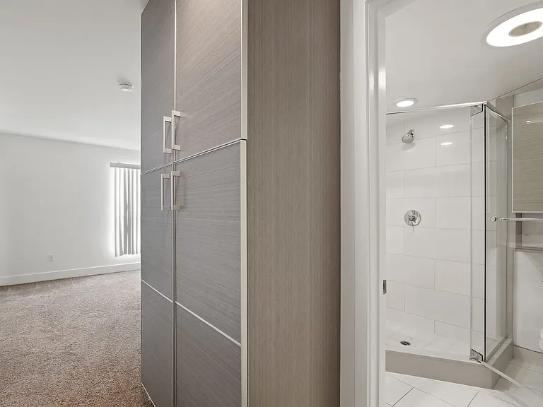 Apartment Bathroom and Cabinet Storage Space