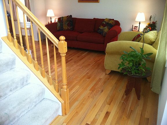 Living room; hardwood floors