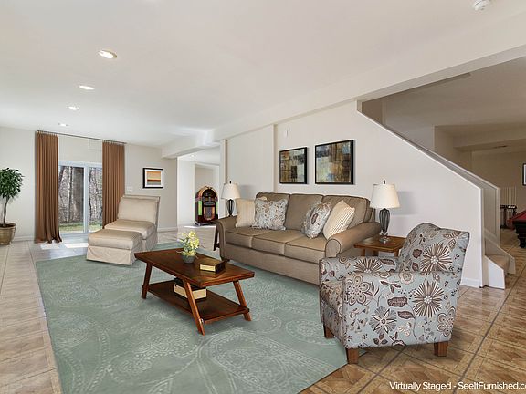 Virtually staged basement