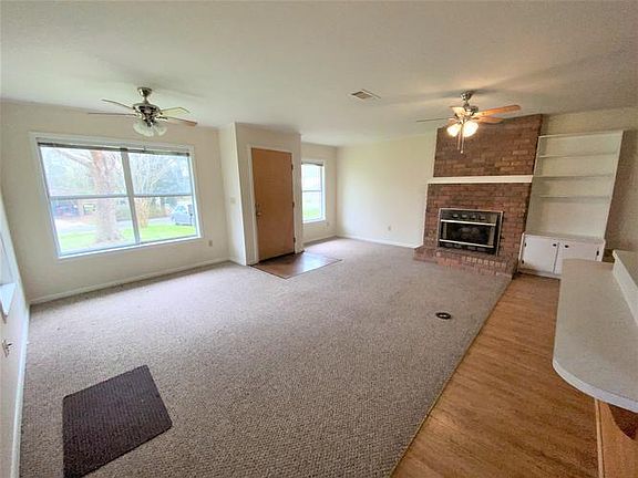 LR view of fireplace