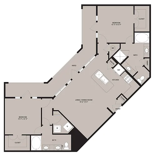 Floor plan B3-1287sf-B4.2