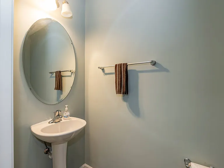 Downstairs half bathroom.