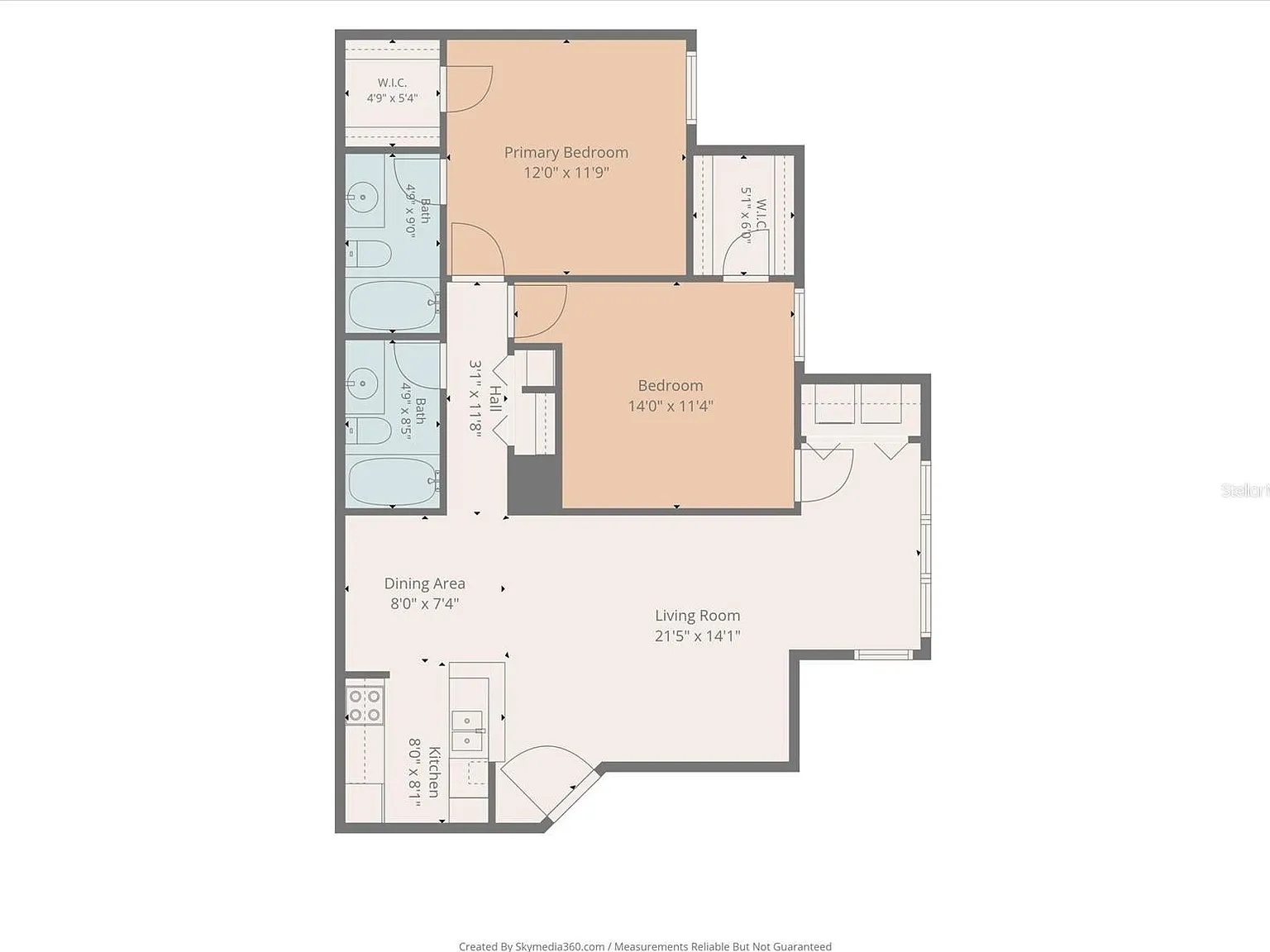 2 bed, 2.0 bath, 1028 sqft, $1,600 — Photo 2