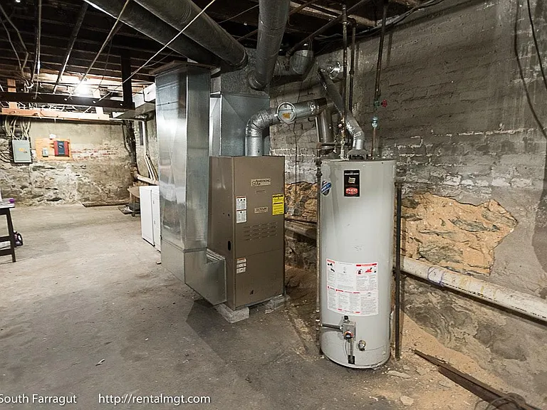 Basement furnace and water heater