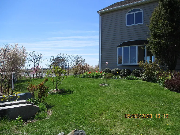 front lawn in spring