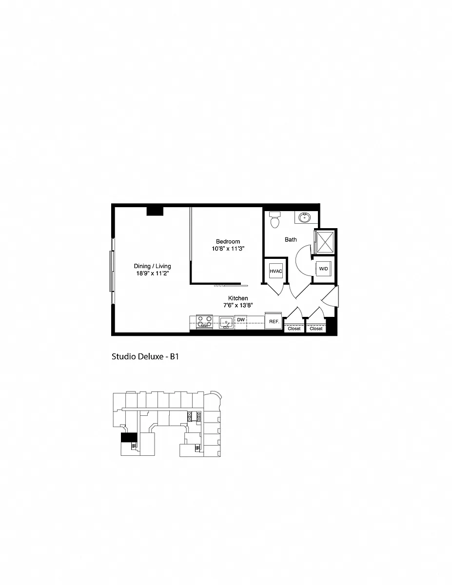 Floor plan STUDIO B1