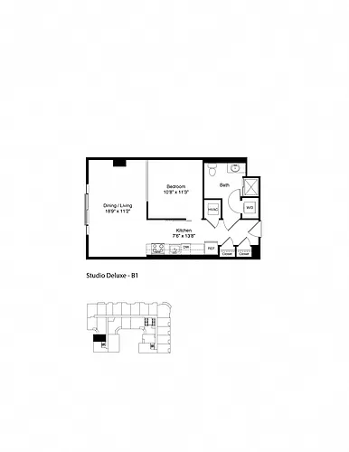 Floor plan STUDIO B1