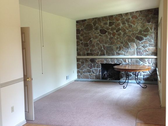 Living room with fireplace