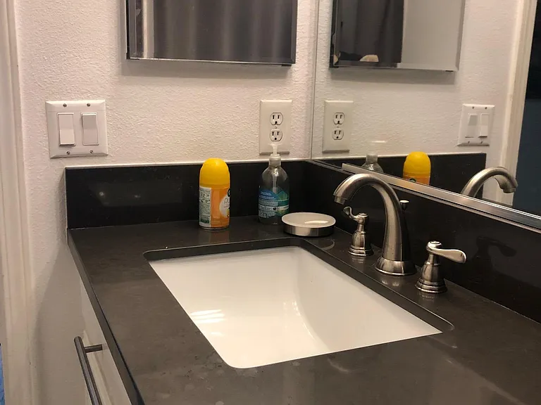 Bathroom - single sink with medicine cabinet - remodeled 2018
