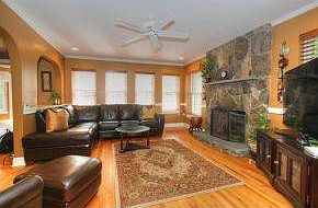 Gas Fireplace in Family Room