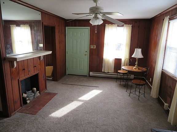 Living Room and decorative fireplace