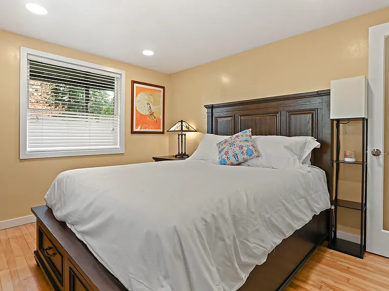 Master bedroom window faces east
