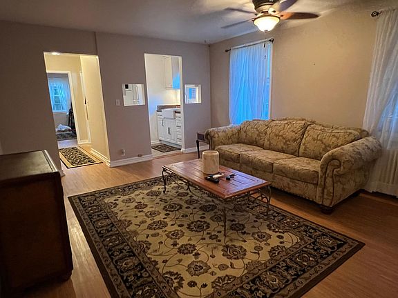 Living room with hardwood floors