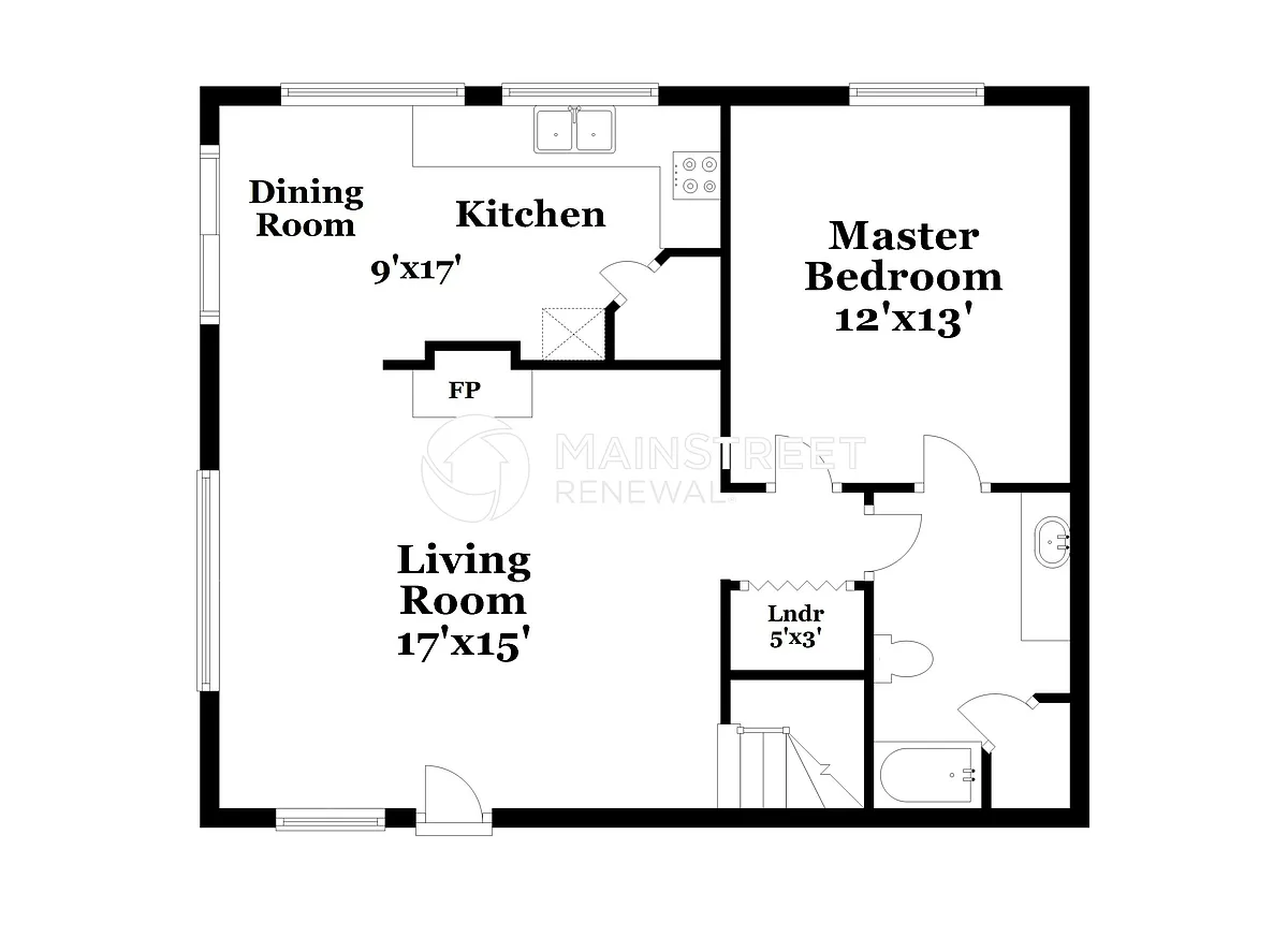 Floor Plan - 3124 Stonewall Ln