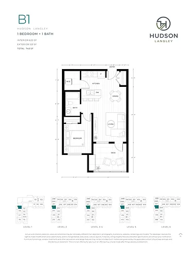Floor plan 1br/1ba - B1