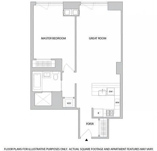 Floor plan 1X1 - A4