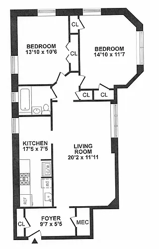 Floor plan B2AT-766 Renovated