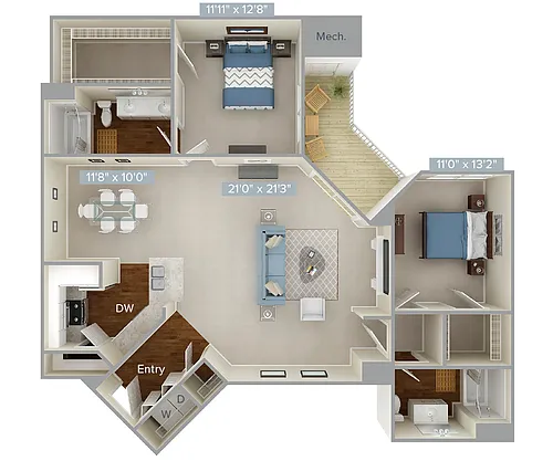 Floor plan Furnished-f-B3