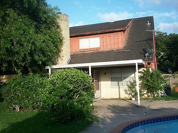 Rear view of home