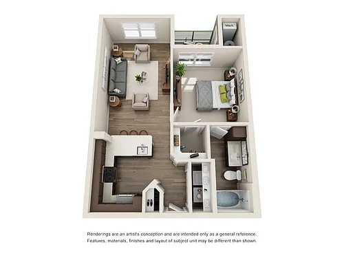 Floor plan A1-1X1