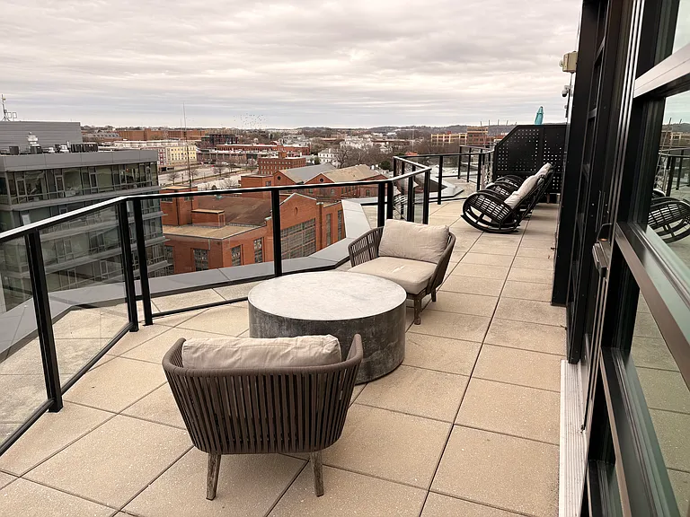 Additional view of the rooftop lounge.