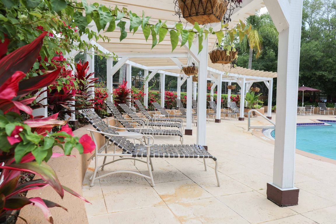 Relax in shaded comfort at our poolside lounge area