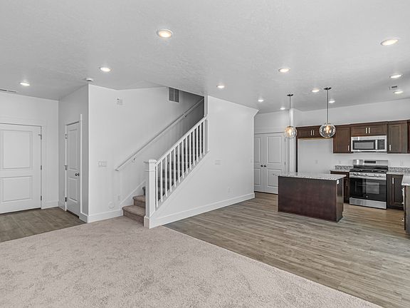 Kitchen, Dining Room, Living Room