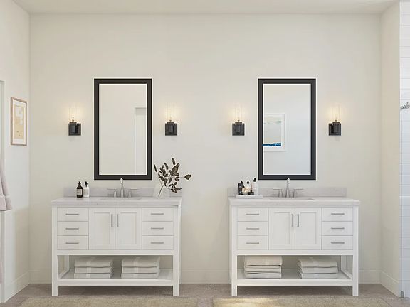 Primary Bath with dual vanities