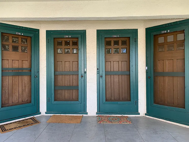 Private front entrance for each unit