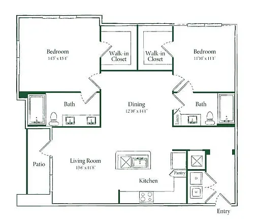 Floor plan B1C
