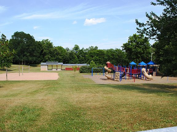 Back yard connects to bruce henry park