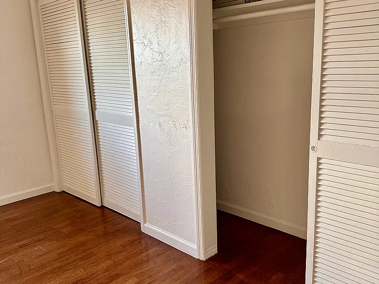 Master bedroom closets