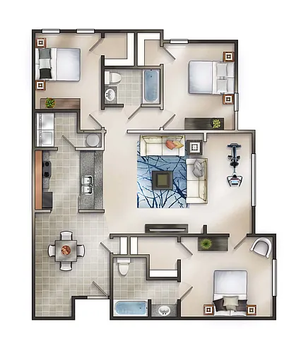 Floor plan Manchester Sunroom