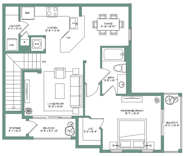 Floor plan Crandon Villas