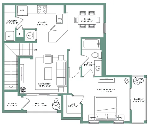 Floor plan Crandon Villas