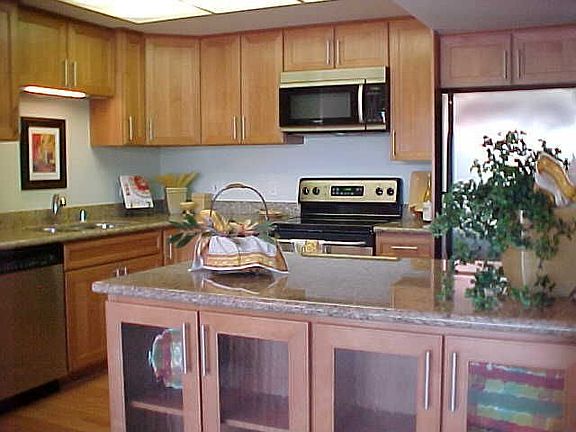 REMODELED Kitchen from Dining Room