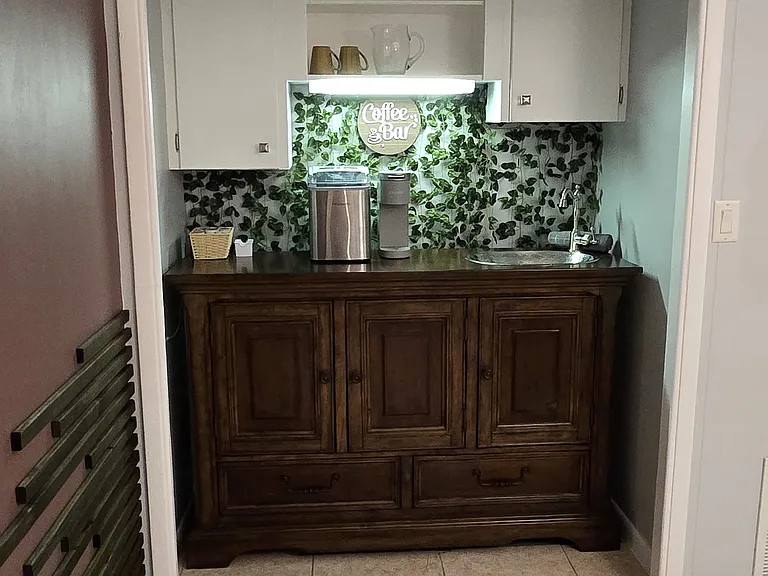 master suite coffee bar
