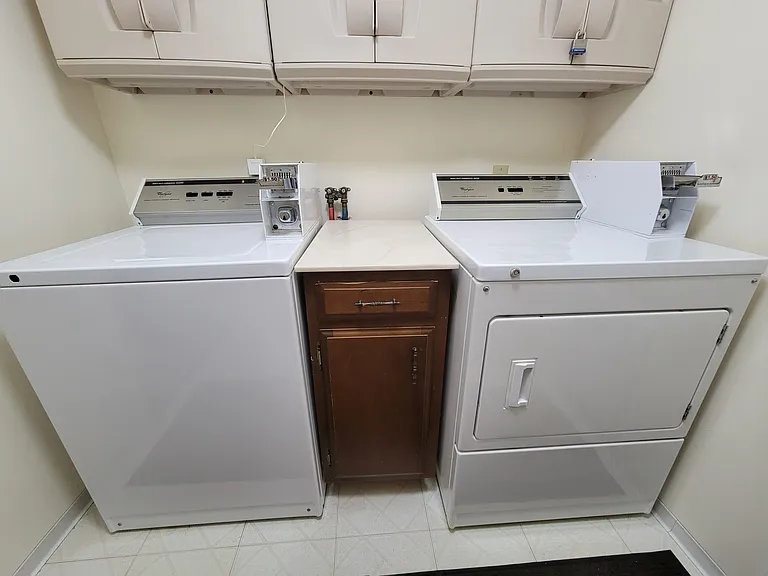 coin operated washer and dryer